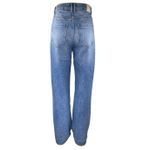 ZARA  Women's Blue Distressed High Waisted Straight Leg Denim Jeans Pants Size 2 Photo 2
