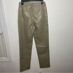 Wilfred  Vegan Leather Pants | Size 8 Taupe Beige‎ | Aritzia Chic Fall Winter Photo 3