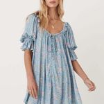 Spell Dolly Mini Dress Dusty Blue Floral Size XS Photo 0