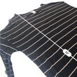 Chico's  Black White Striped T-Shirt Dress with long  Sleeves Size XL Photo 5
