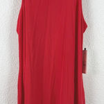 Sol Angeles  Rib Racer Tank Dress Red XL MSRP $114 Minimalist Neiman Marcus Photo 0