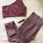 Set Active Leggings And One Shoulder Bra Photo 0
