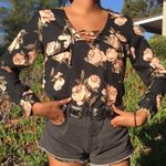 ASOS Floral Blouse With Pink Roses Photo 2