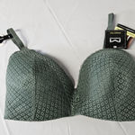 Maidenform ‎ 38D T Shirt Green Lace Bra Photo 0