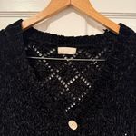 Altar'd State Altar’d State Long Sleeve Cropped Chenille 3 Button Cardigan Black Size Small Photo 2