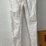 We Wore What SSO BY Danielle Second Skin Overalls White Denim Overalls Gold Photo 5