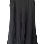 Eileen Fisher S Tencel Blend Crepe Wide Leg Pants Culotte Pull On Gray Logenlook Photo 0