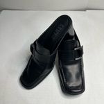 Franco Sarto  Women Black Open Back‎ Shoes Size 8W Photo 2
