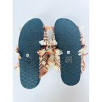 Anthropologie De Siena Criss-Cross Fringe Slide Sandals Brown Size 38 US 7 NEW Photo 4