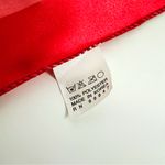 Vintage 90’s Large Regalia Patterned Satin Finish Fashion Scarf | 40” x 40” Red Photo 3