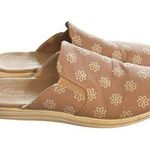 Clarks Cloudstepper Breeze Shore Mule Shoe Sz 10M Floral Taupe Combi Canvas Photo 0
