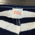 NWT Warm Fun Sunset Striped Super Waist High Shorts Blue Photo 3