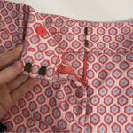 Loft The Rivera Satin Pink/Blue Geometric Shorts Photo 4