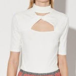 Walter Baker  Shelby Keyhole Cutout Top size Small in White $148 Photo 0