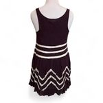 Free People Intimately Trapeze babydoll mini dress purple polka dots lace M Photo 2