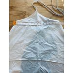 ZARA NWOT Size Small White Gabardine Fabric Halter Top Lightweight Beach Unique Photo 1