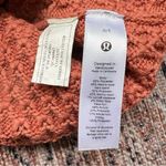 Lululemon Athletica Bubble Knit Pom Beanie Peach Rust Pom-Pom Hat Merino Wool Photo 5