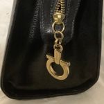 Salvatore Ferragamo Authentic Black Leather Gancini Satchel Handbag Shoulder Bag Photo 6