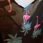Tropical Flamingo Black Camisole Size 1X Photo 2