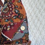 Figueroa & flower Casual Button Down Shirt with Geometric‎ Pattern size Large Red Photo 2