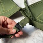 Triangl Army Green Crochet Triangle Swim Bikini Top Small Photo 4