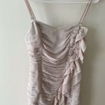 Ark & Co. Ruffle Mini Dress Layered Sz S Spaghetti Strap pleated Prom Date Night Photo 5