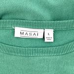 MASAI Women's Jadeite Fanacy Jumper Green Long Sleeve Relaxed Sweater Large Photo 5