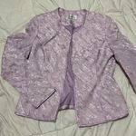 Chadwick's Chadwick’s Floral Sparkly Size 8 Womens Blazer with Shoulder Pads Suit Jacket Photo 4