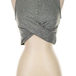 Zobha  size medium Gray Twist Front Crop Top Photo 0