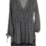 Motherhood  Maternity Dress Size Medium Black Floral Lined Boho Photo 3