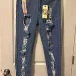 Denim Blvd Women’s Super High Rise Distressed Boyfriend Jeans, 13 Photo 0