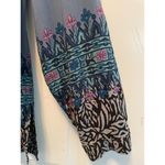Plenty By Tracy Reese Bohemian Blue Lightweight Tunic size Medium Photo 2