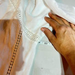 prAna NWT  Women's White Tacana Peasant Crochet Boho Blouse‎ Top Size Large Photo 10