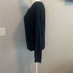 Abercrombie & Fitch Abercrombie Lace Front Long Sleeve TShirt Navy Size Small Photo 4