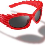 Wrap Around Sunglasses Womens men Swift Oval Trendy Futuristic Sport Shades Y2K Sun Glasses Photo 0