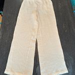 One 5 One  high-rise wide-leg cotton pants off-white size small NWT Photo 1