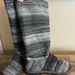 Muk Luks a la mode Tall Knit Sweater Boots Buttons Gray Women’s Size 8 Photo 10