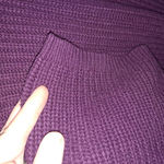 Woman Within  Purple Knit Scoop Neck Sweater Size 1X‎ Photo 1
