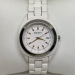 DKNY  women watch 31mm white silver tone ny4925 Quartz analog WR 7” running Photo 0