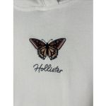 Hollister  Y2K Casual Cozy  Embroidered Butterfly Long Sleeve  Hoodie Size Large Photo 2