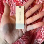 Maeve  by Anthropologie red and White Patterned top and pants set NWT Photo 8
