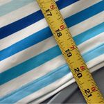 J. McLaughlin Skirt Women’s L Blue White Striped Tiered Overlay Nylon Spandex Photo 7