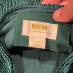 Anthropologie Maeve Crinkled Velvet Midi Dress size XL Green Twist Back NWT Photo 5