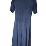 Laura Ashley  100% Silk Navy Long Dress Photo 0