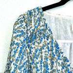 Anthropologie Maeve Avery Pleated Botanical Peasant Blouse Size XS Photo 6