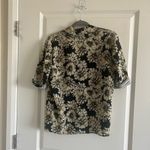 L'Agence L’AGENCE Black Floral Print Shirt Photo 2