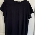 Sonoma EUC women’s The Everyday Tee solid black scoop neck casual basic tshirt L Photo 0