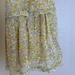 ASTR The Label Yellow Multi Floral Off The Shoulder Two Tier Mini Dress XS Photo 8
