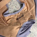 Madewell  Second Wave Ribbed-Trim Bikini Shorts *Bottom Only* Lavender Women’s XL Photo 6