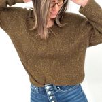 Anthropologie See u soon by Brien Metallic Sweater Size S/M NWT Photo 5